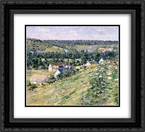 Giverny 22x20 Black Ornate Wood Framed Art Print Poster with Double Matting by Robinson, Theodore