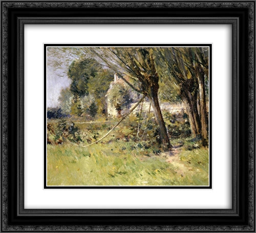 Willows 22x20 Black Ornate Wood Framed Art Print Poster with Double Matting by Robinson, Theodore