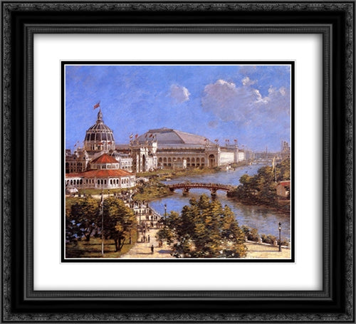 World's Columbian Exposition 22x20 Black Ornate Wood Framed Art Print Poster with Double Matting by Robinson, Theodore