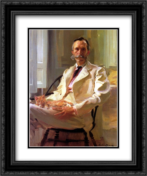 Henry Sturgis Drinker 20x24 Black Ornate Wood Framed Art Print Poster with Double Matting by Beaux, Cecilia