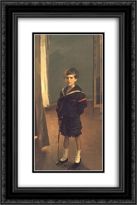 Portrait of James Murdock Clark Jr. 16x24 Black Ornate Wood Framed Art Print Poster with Double Matting by Beaux, Cecilia