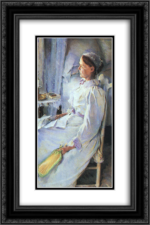Mrs Jedediah H. Richards 16x24 Black Ornate Wood Framed Art Print Poster with Double Matting by Beaux, Cecilia