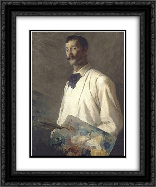 Alexander Harrison 20x24 Black Ornate Wood Framed Art Print Poster with Double Matting by Beaux, Cecilia