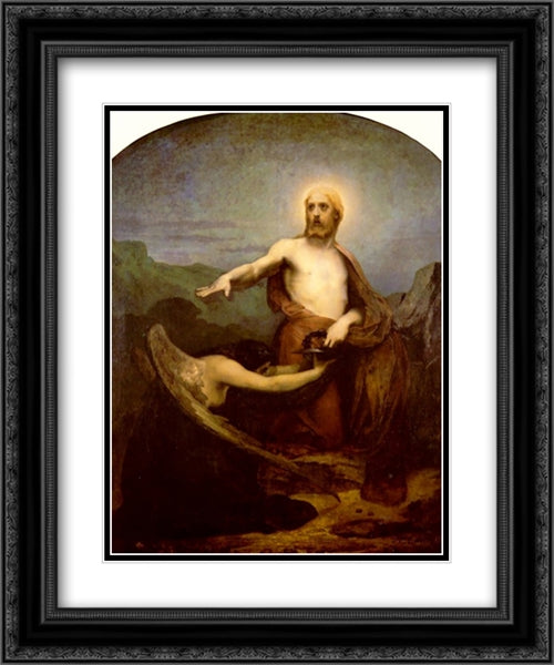 Unknown 20x24 Black Ornate Wood Framed Art Print Poster with Double Matting by Laurens, Jean Paul