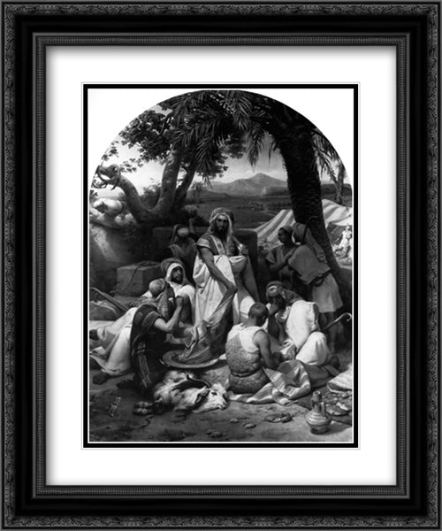 Unknown 20x24 Black Ornate Wood Framed Art Print Poster with Double Matting by Vernet, Horace