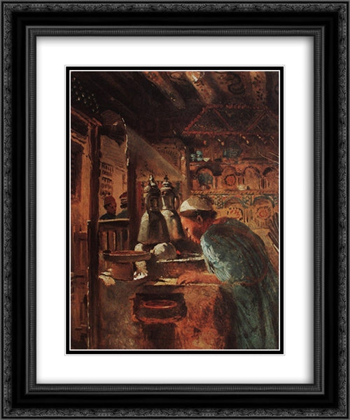 Cairo 20x24 Black Ornate Wood Framed Art Print Poster with Double Matting by Makovsky, Konstantin