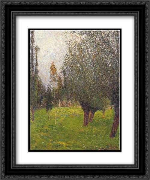 Landscape 20x24 Black Ornate Wood Framed Art Print Poster with Double Matting by Martin, Henri