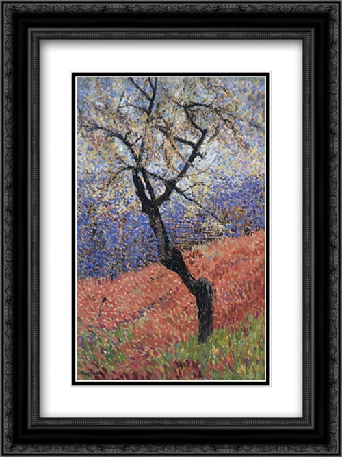 The Tree 18x24 Black Ornate Wood Framed Art Print Poster with Double Matting by Martin, Henri