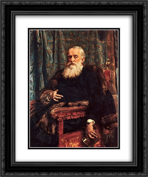 Henryk Krajewski 20x24 Black Ornate Wood Framed Art Print Poster with Double Matting by Matejko, Jan