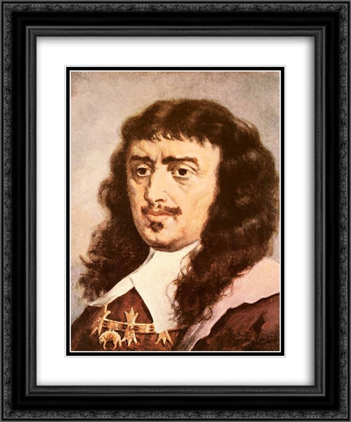 John Casimir 20x24 Black Ornate Wood Framed Art Print Poster with Double Matting by Matejko, Jan