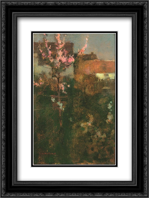 Remember Spring 18x24 Black Ornate Wood Framed Art Print Poster with Double Matting by Metcalf, Willard