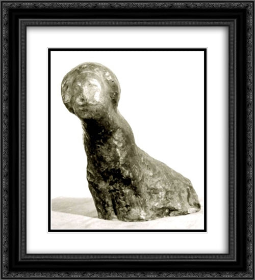 Chimera 20x22 Black Ornate Wood Framed Art Print Poster with Double Matting by Paciurea, Dimitrie