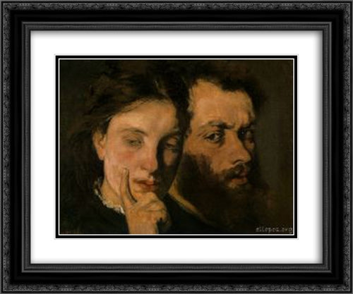 Stubbornness 24x20 Black Ornate Wood Framed Art Print Poster with Double Matting by Pantazis, Pericles