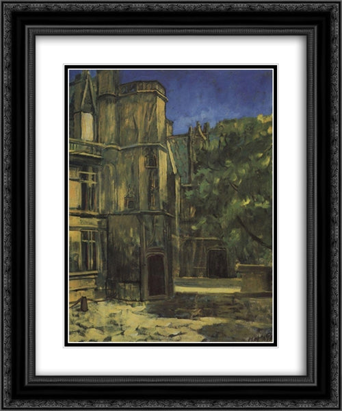 Type the Cluny Museum in Paris 20x24 Black Ornate Wood Framed Art Print Poster with Double Matting by Petrov Vodkin, Kuzma
