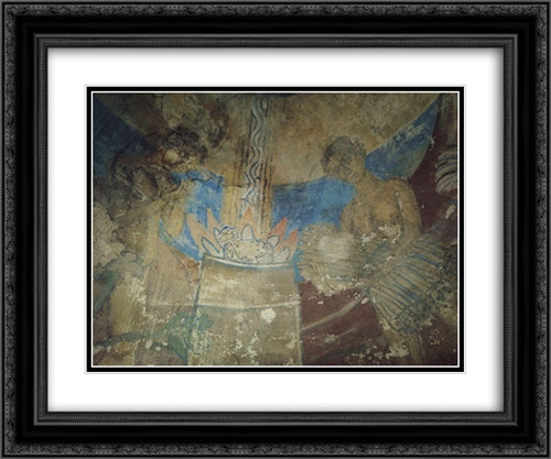 Sacrifice of Abel 24x20 Black Ornate Wood Framed Art Print Poster with Double Matting by Petrov Vodkin, Kuzma