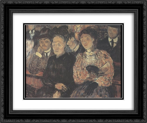 Theatre drama 24x20 Black Ornate Wood Framed Art Print Poster with Double Matting by Petrov Vodkin, Kuzma