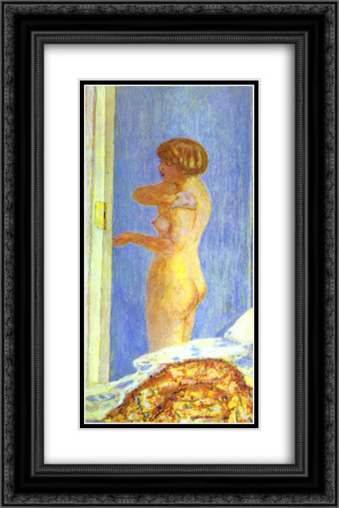 Nude with Covered Legs 16x24 Black Ornate Wood Framed Art Print Poster with Double Matting by Bonnard, Pierre