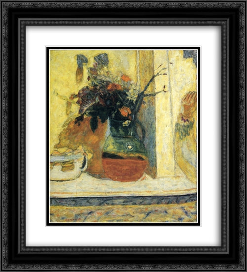 Pitcher 20x22 Black Ornate Wood Framed Art Print Poster with Double Matting by Bonnard, Pierre