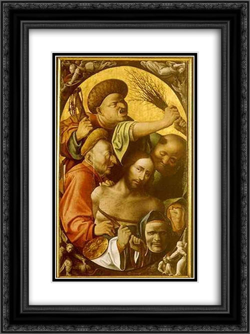 Passion of the Christ 18x24 Black Ornate Wood Framed Art Print Poster with Double Matting by Bosch, Hieronymus