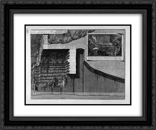 Following the above table 24x20 Black Ornate Wood Framed Art Print Poster with Double Matting by Piranesi, Giovanni Battista