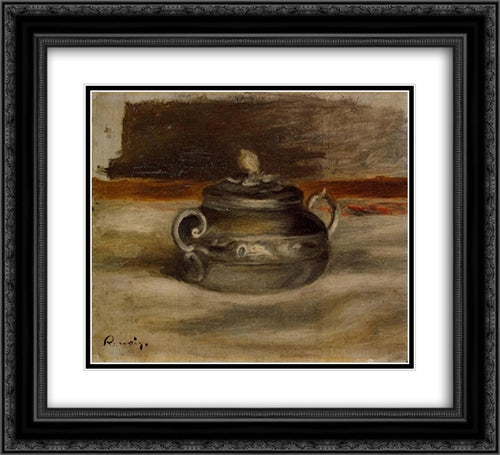 Sugar Bowl 22x20 Black Ornate Wood Framed Art Print Poster with Double Matting by Renoir, Pierre Auguste