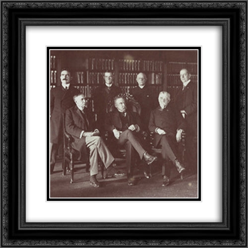 Anthracite Coal Strike Commission appointed 1902 by President Roosevelt 20x20 Black Ornate Wood Framed Art Print Poster with Double Matting by Library of Congress