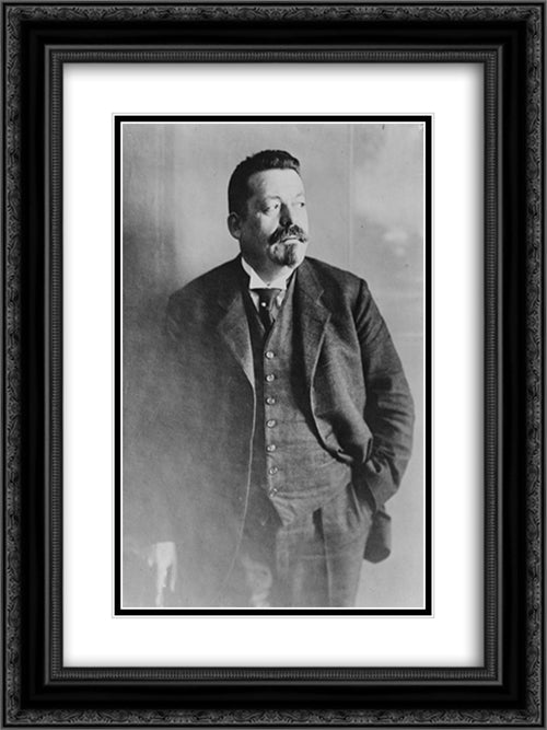 President Ebert of Germany 18x24 Black Ornate Wood Framed Art Print Poster with Double Matting by Library of Congress