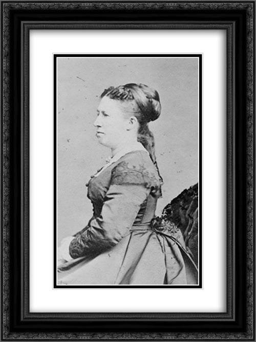 Mrs. Grant 18x24 Black Ornate Wood Framed Art Print Poster with Double Matting by Library of Congress