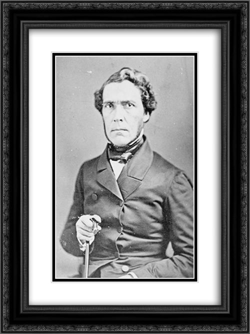 Juan Bautista Ceballos (Cevallos), half-length portrait, facing front 18x24 Black Ornate Wood Framed Art Print Poster with Double Matting by Library of Congress