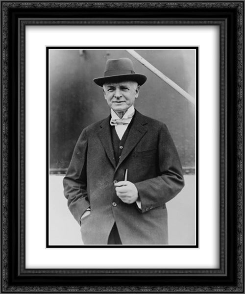 Fairfax Harrison, president of Southern Railway, half-length portrait, standing, facing front, on board ship 20x24 Black Ornate Wood Framed Art Print Poster with Double Matting by Library of Congress