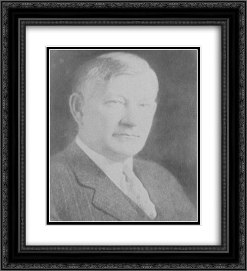 William McClelland, President of Potomac Electric Power Co. Portrait of Mr. McClelland, President of PEPCO 20x22 Black Ornate Wood Framed Art Print Poster with Double Matting by Library of Congress