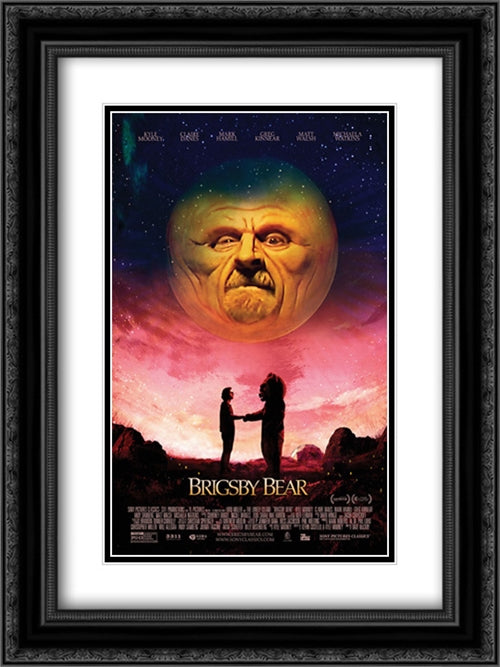 Brigsby Bear 18x24 Black Ornate Wood Framed Movie Poster with Double Matting