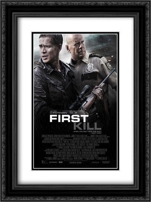 First Kill 18x24 Black Ornate Wood Framed Movie Poster with Double Matting