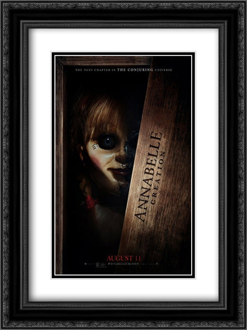 Annabelle: Creation 18x24 Black Ornate Wood Framed Movie Poster with Double Matting