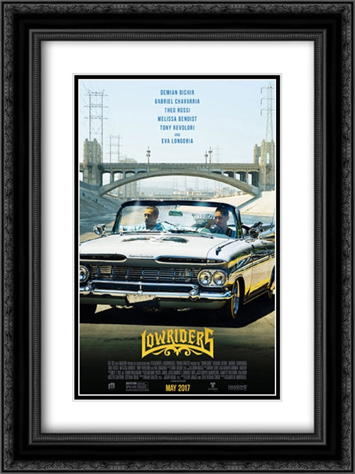 Lowriders 18x24 Black Ornate Wood Framed Movie Poster with Double Matting