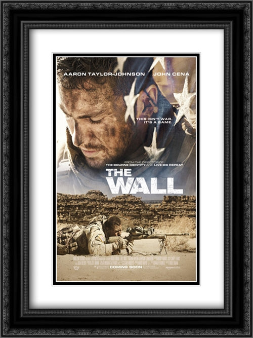 The Wall 18x24 Black Ornate Wood Framed Movie Poster with Double Matting