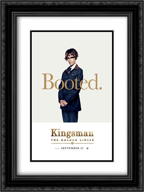 Kingsman: The Golden Circle 18x24 Black Ornate Wood Framed Movie Poster with Double Matting