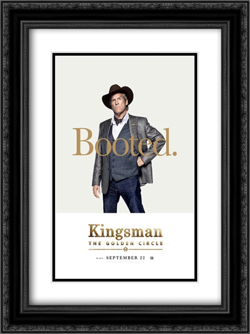 Kingsman: The Golden Circle 18x24 Black Ornate Wood Framed Movie Poster with Double Matting