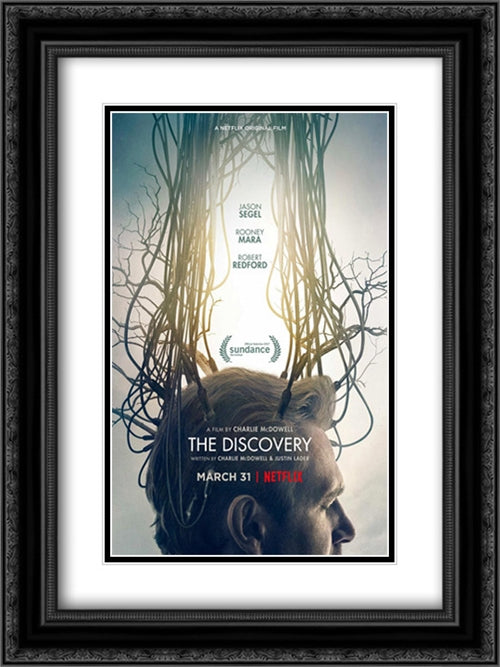 The Discovery 18x24 Black Ornate Wood Framed Movie Poster with Double Matting