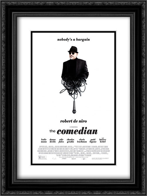 The Comedian 18x24 Black Ornate Wood Framed Movie Poster with Double Matting