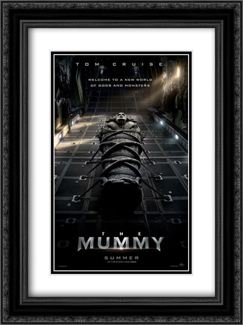 The Mummy 18x24 Black Ornate Wood Framed Movie Poster with Double Matting
