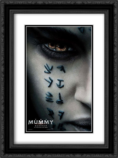 The Mummy 18x24 Black Ornate Wood Framed Movie Poster with Double Matting