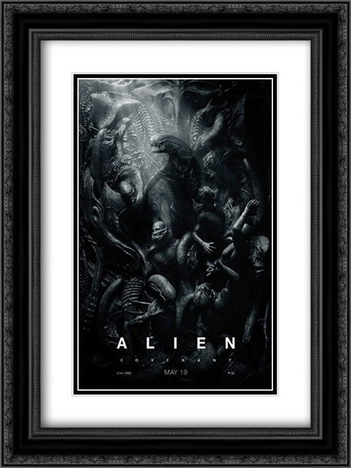 Alien: Covenant 18x24 Black Ornate Wood Framed Movie Poster with Double Matting