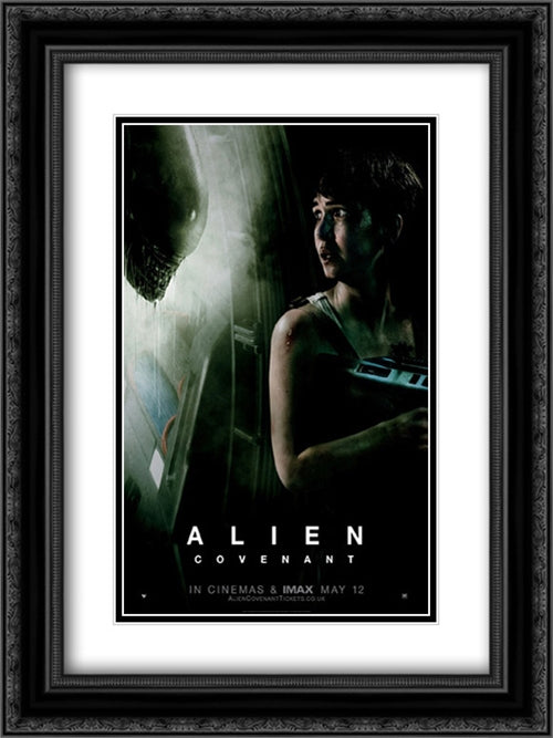 Alien: Covenant 18x24 Black Ornate Wood Framed Movie Poster with Double Matting