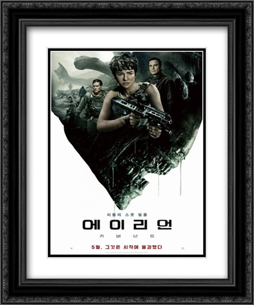Alien: Covenant 20x24 Black Ornate Wood Framed Movie Poster with Double Matting