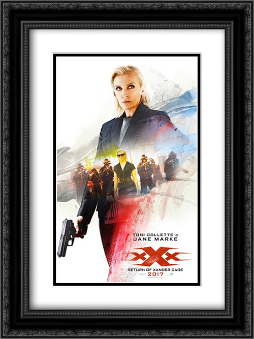 xXx: Return of Xander Cage 18x24 Black Ornate Wood Framed Movie Poster with Double Matting