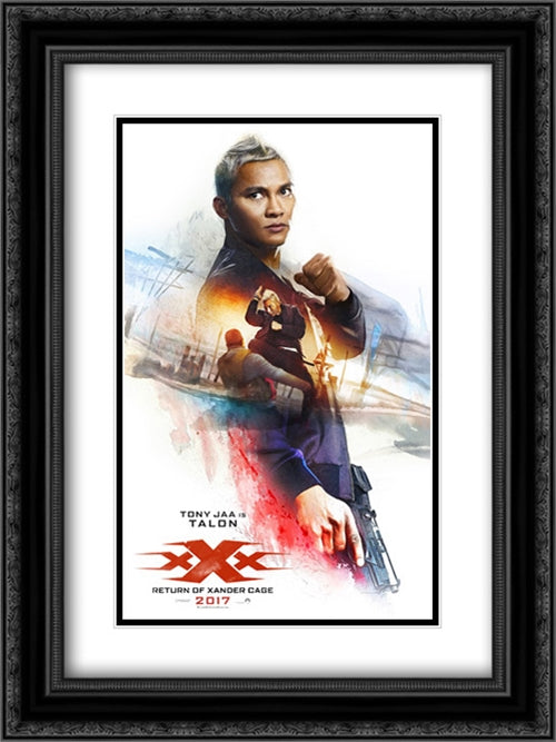 xXx: Return of Xander Cage 18x24 Black Ornate Wood Framed Movie Poster with Double Matting