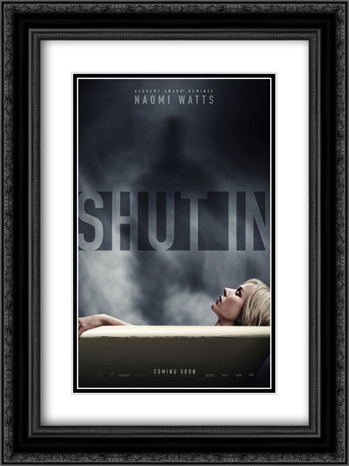 Shut In 18x24 Black Ornate Wood Framed Movie Poster with Double Matting