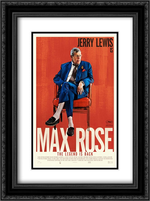 Max Rose 18x24 Black Ornate Wood Framed Movie Poster with Double Matting