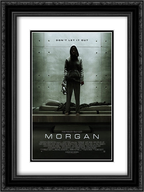 Morgan 18x24 Black Ornate Wood Framed Movie Poster with Double Matting